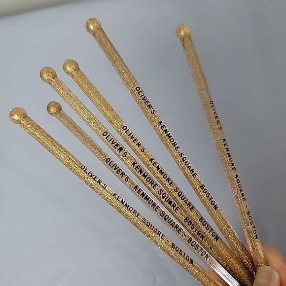Other - Vintage Olivers Boston Drink Swizzle Stir Sticks Lot‎ of (6) Stirrers Barware